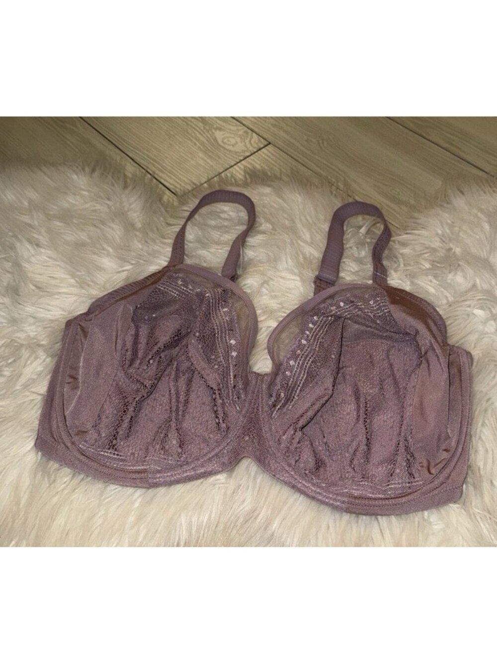 Understance Salma Flexwire Full Coverage Lace Bra Womens 38I U0084002 Purple